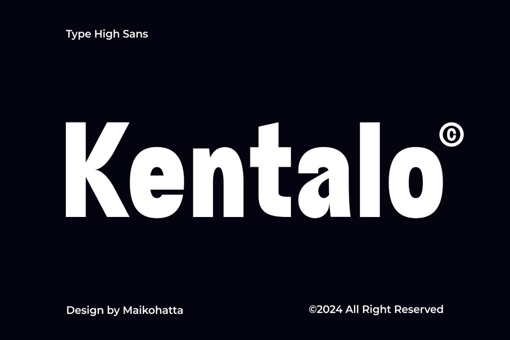 Schriftart Kentalo