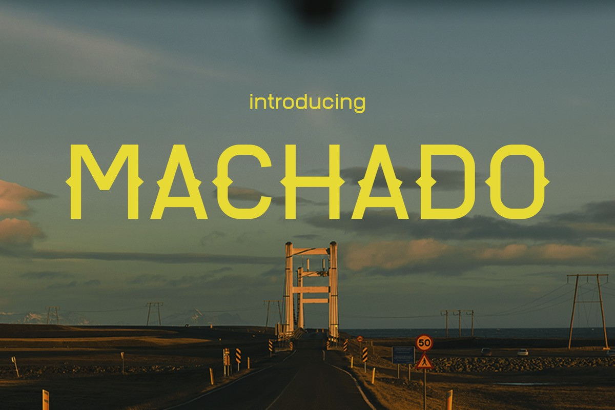 Schriftart Machado