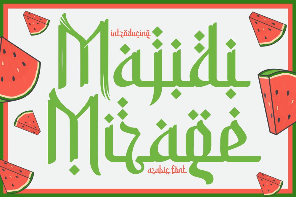 Schriftart Majidi Mirage