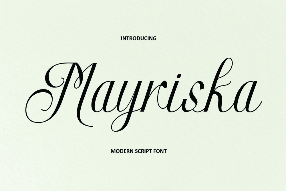 Schriftart Mayriska