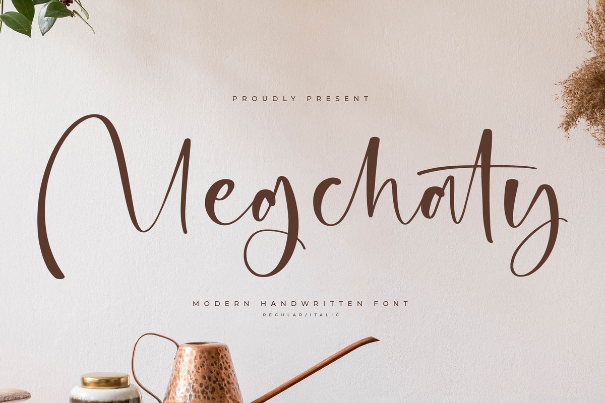 Schriftart Megchaty