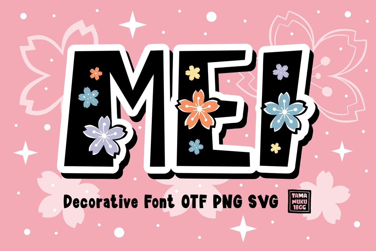 Schriftart Mei