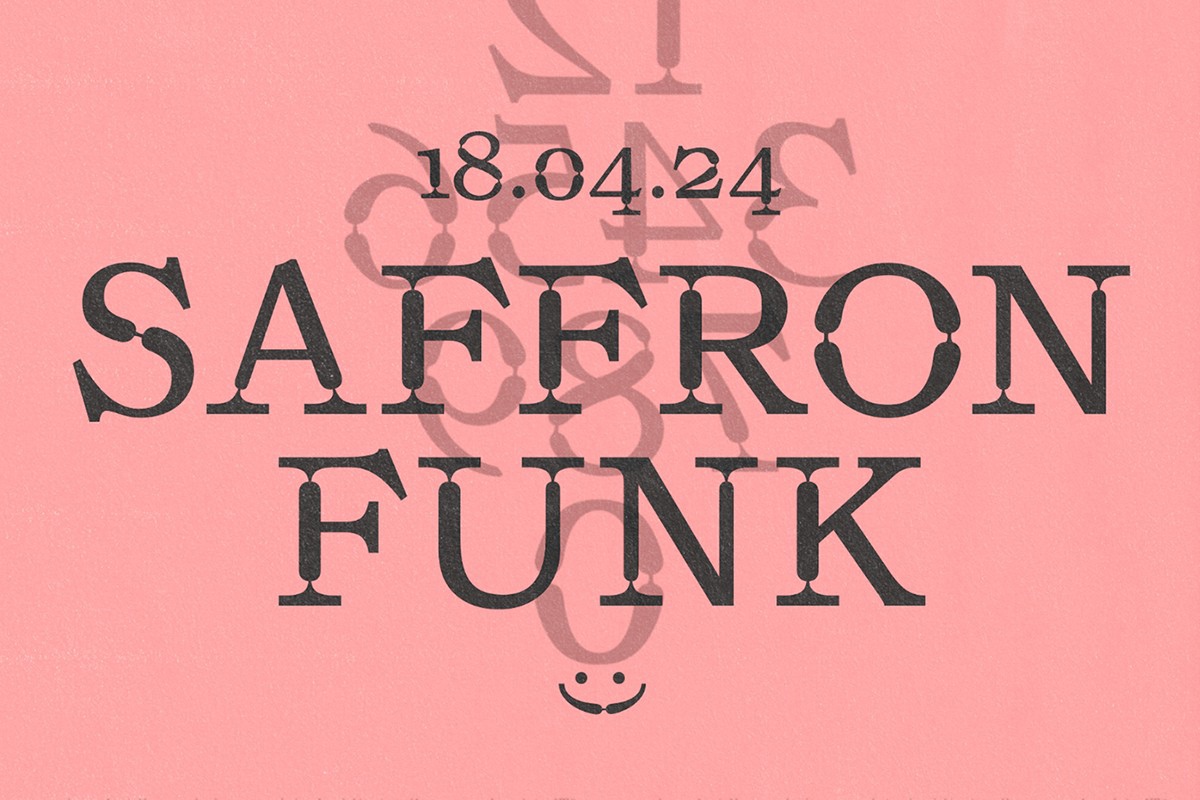 Schriftart Saffron Funk