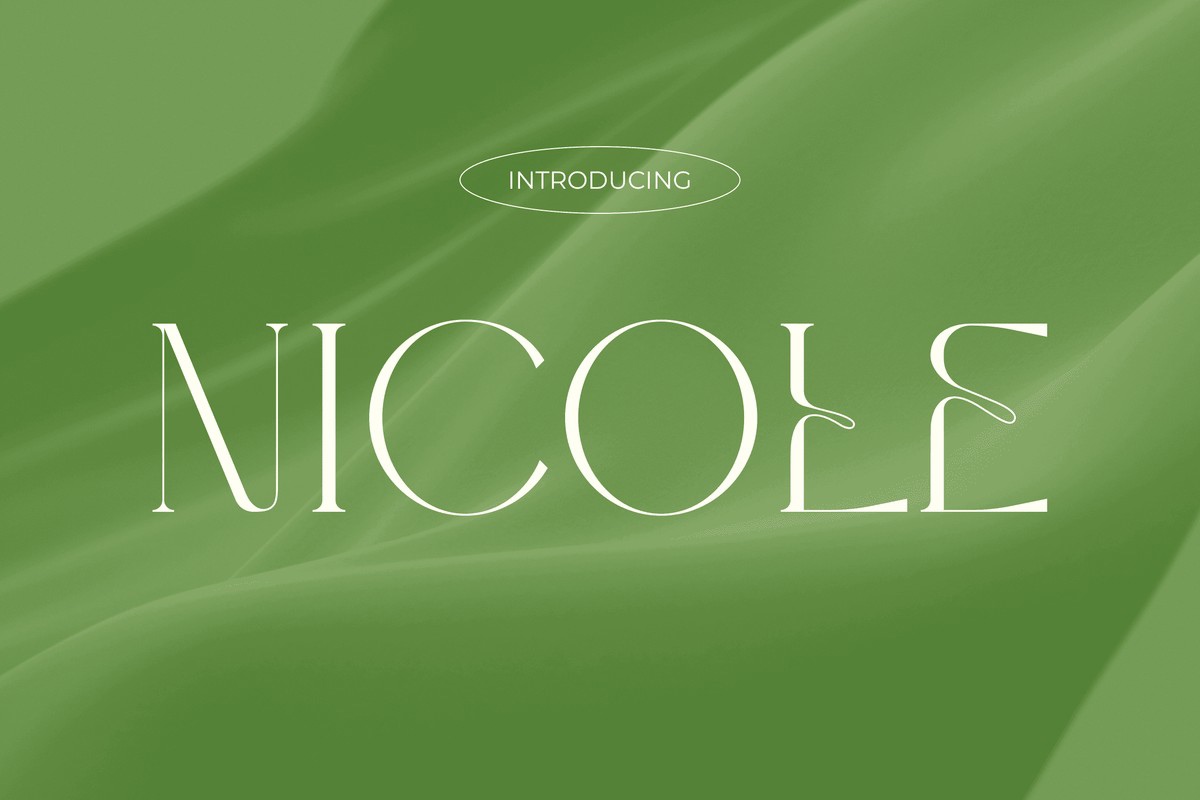 Schriftart Nicole