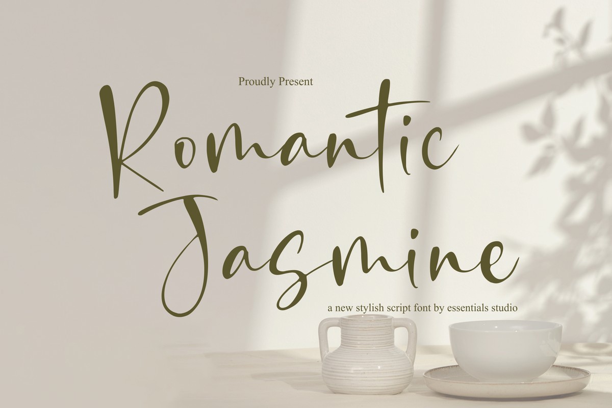 Schriftart Romantic Jasmine