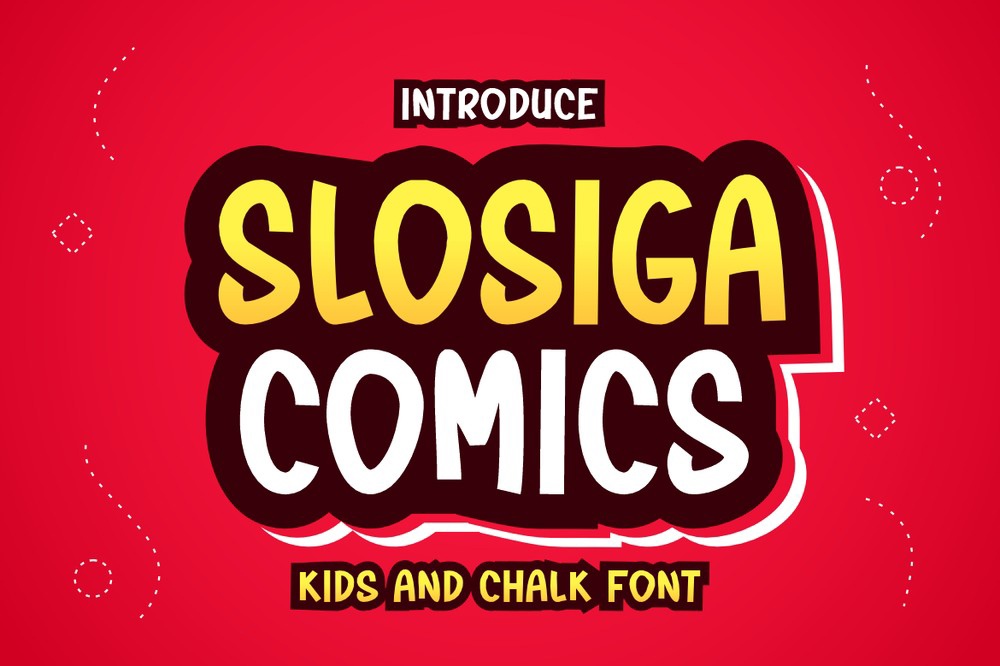 Schriftart Slosiga Comics