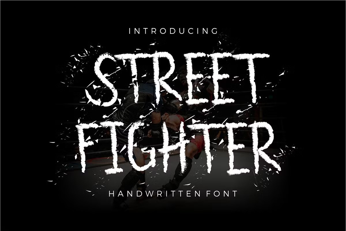 Schriftart Street Fighter