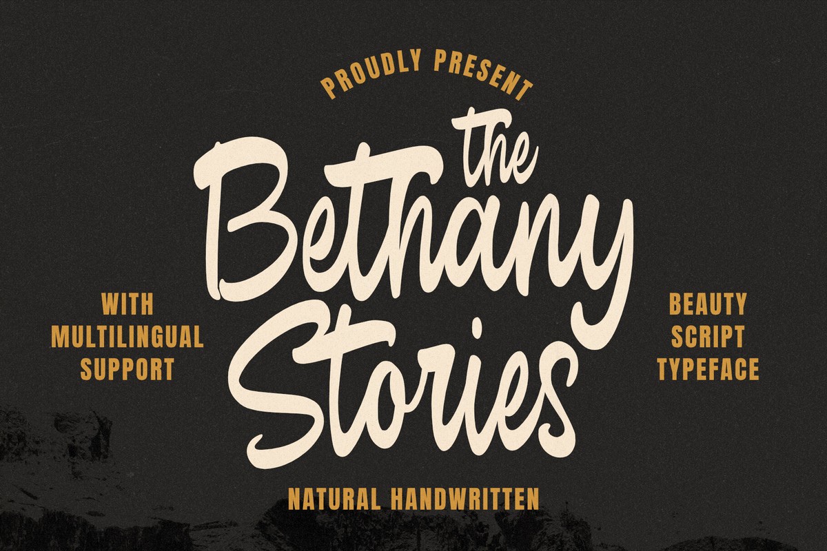 Schriftart The Bethany Stories