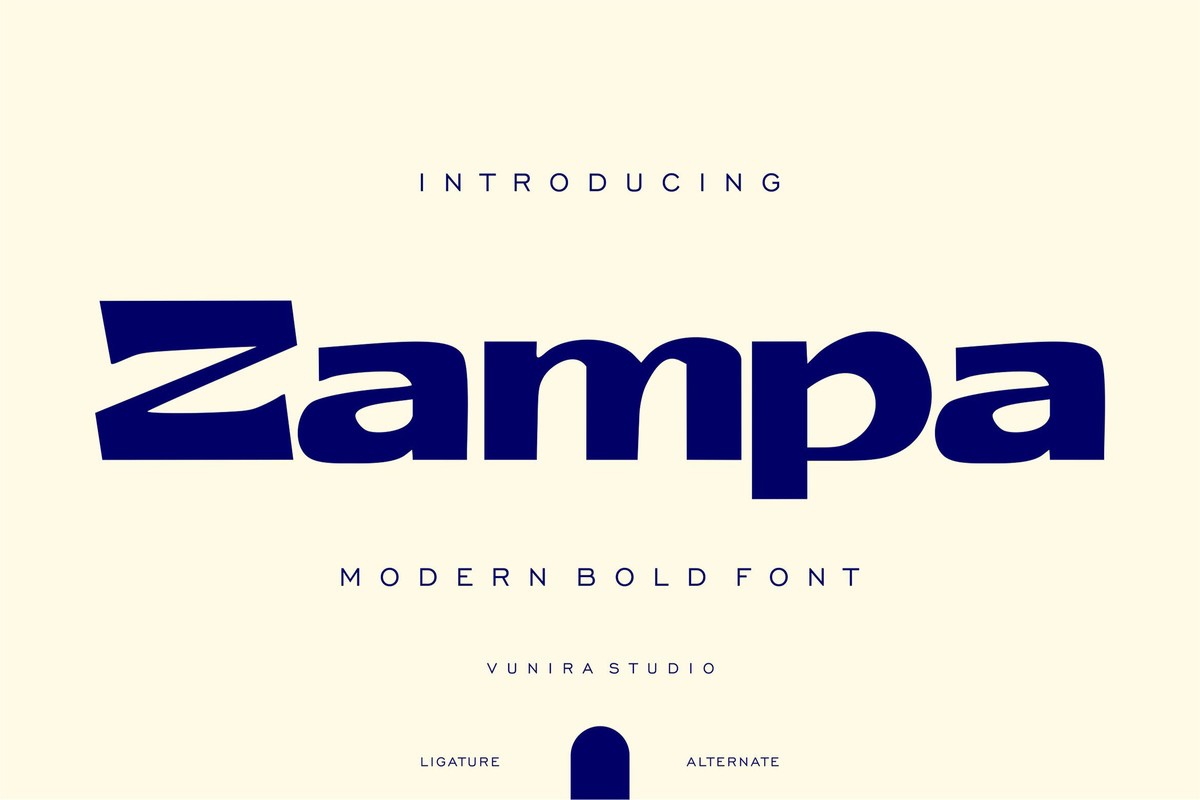 Schriftart Zampa