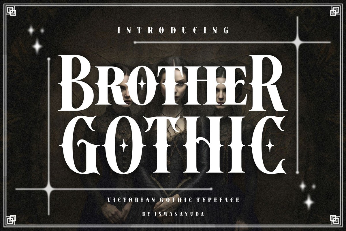 Schriftart Brother Gothic