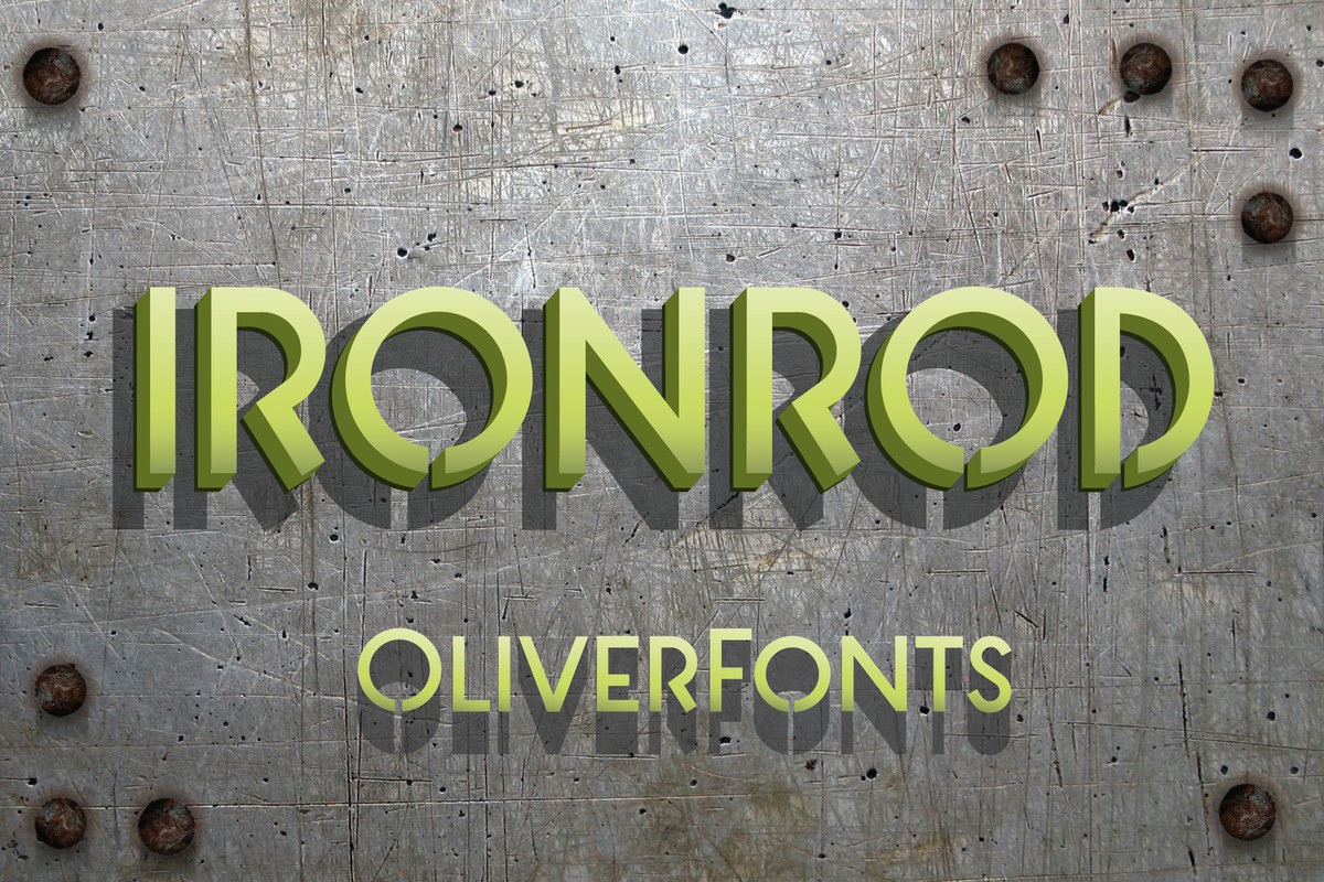 Schriftart Ironrod