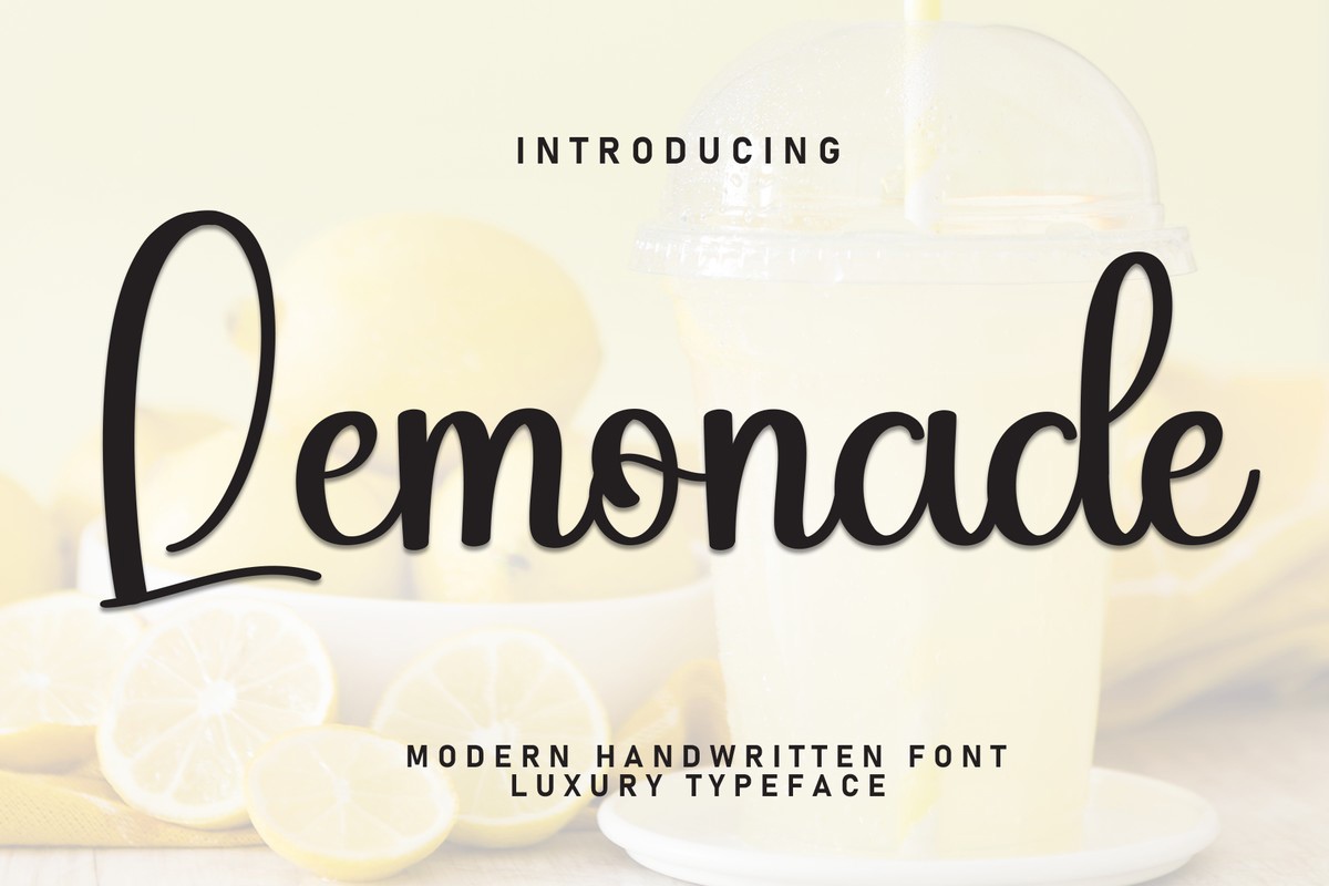 Schriftart Lemonade