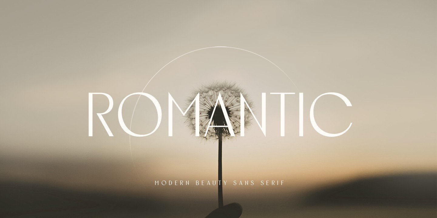 Schriftart Romantic