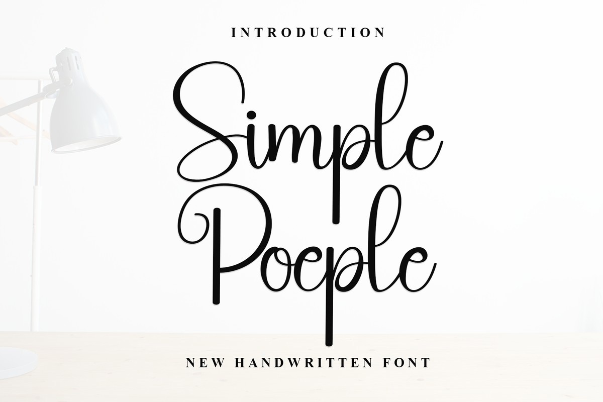 Schriftart Simple Poeple