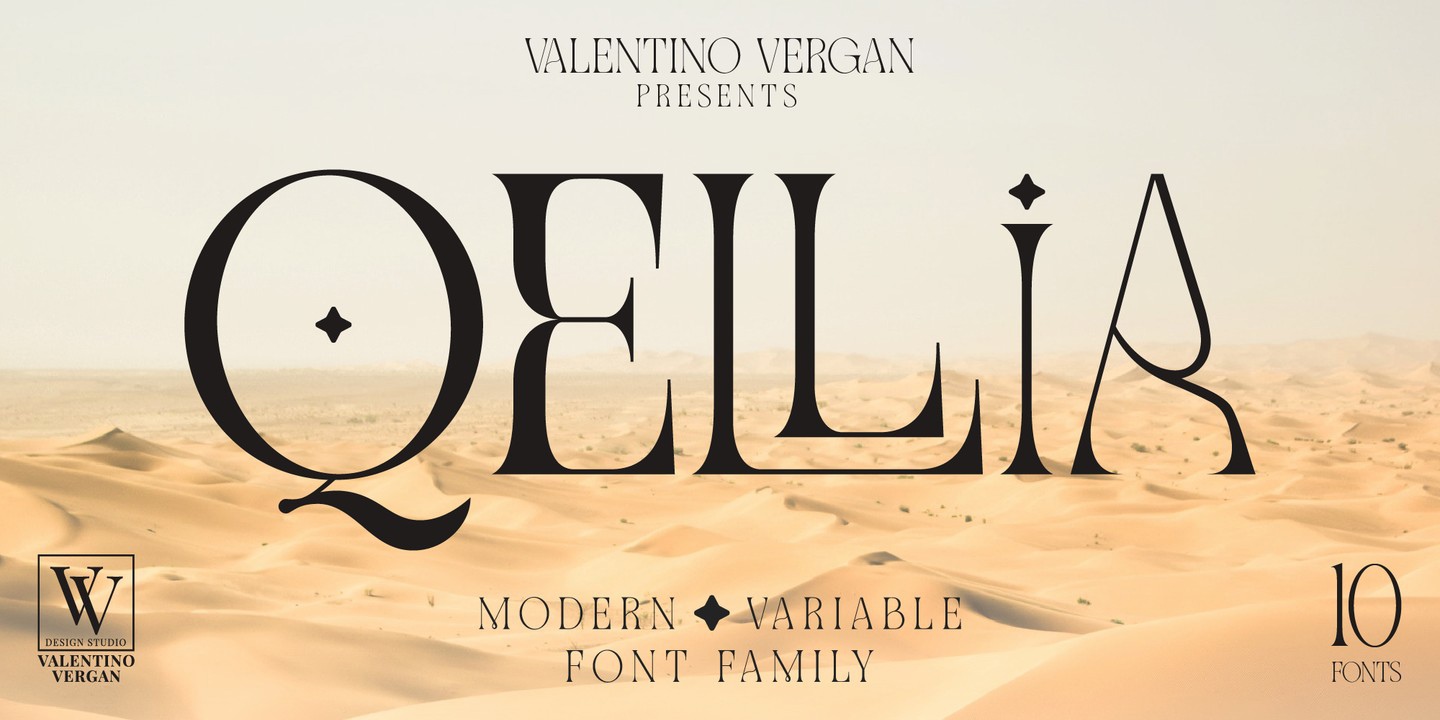 Schriftart Qellia