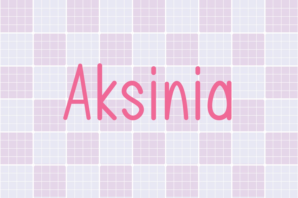 Schriftart Aksinia