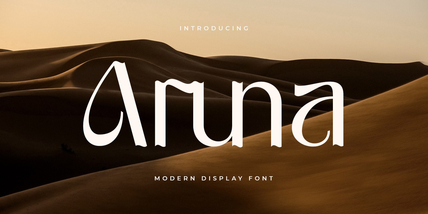 Schriftart Aruna