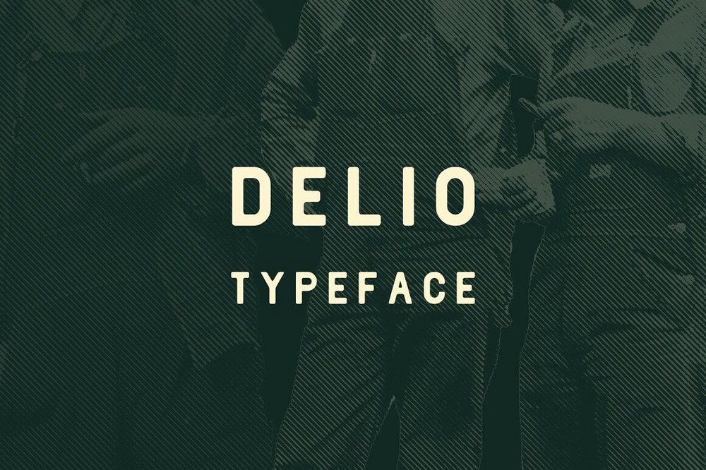 Schriftart Delio