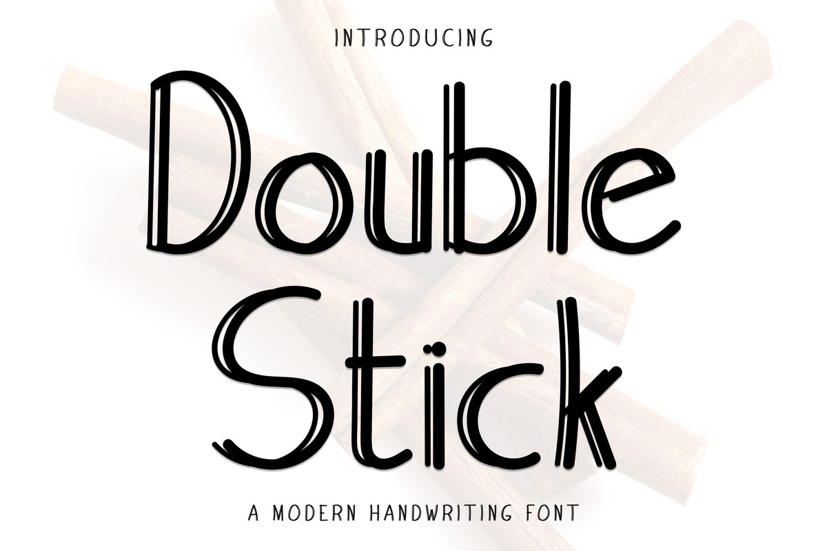 Schriftart Double Stick