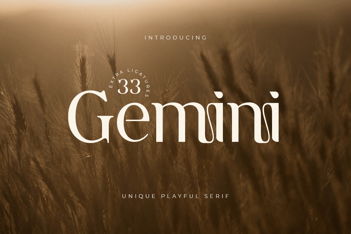 Schriftart Gemini