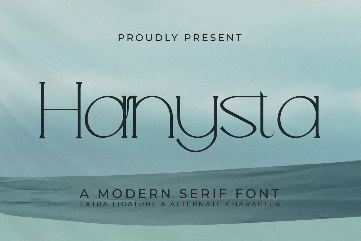 Schriftart Hanysta