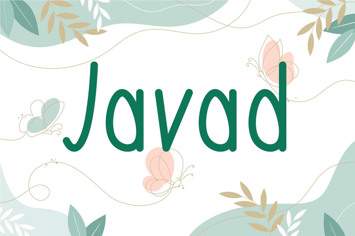 Schriftart Javad