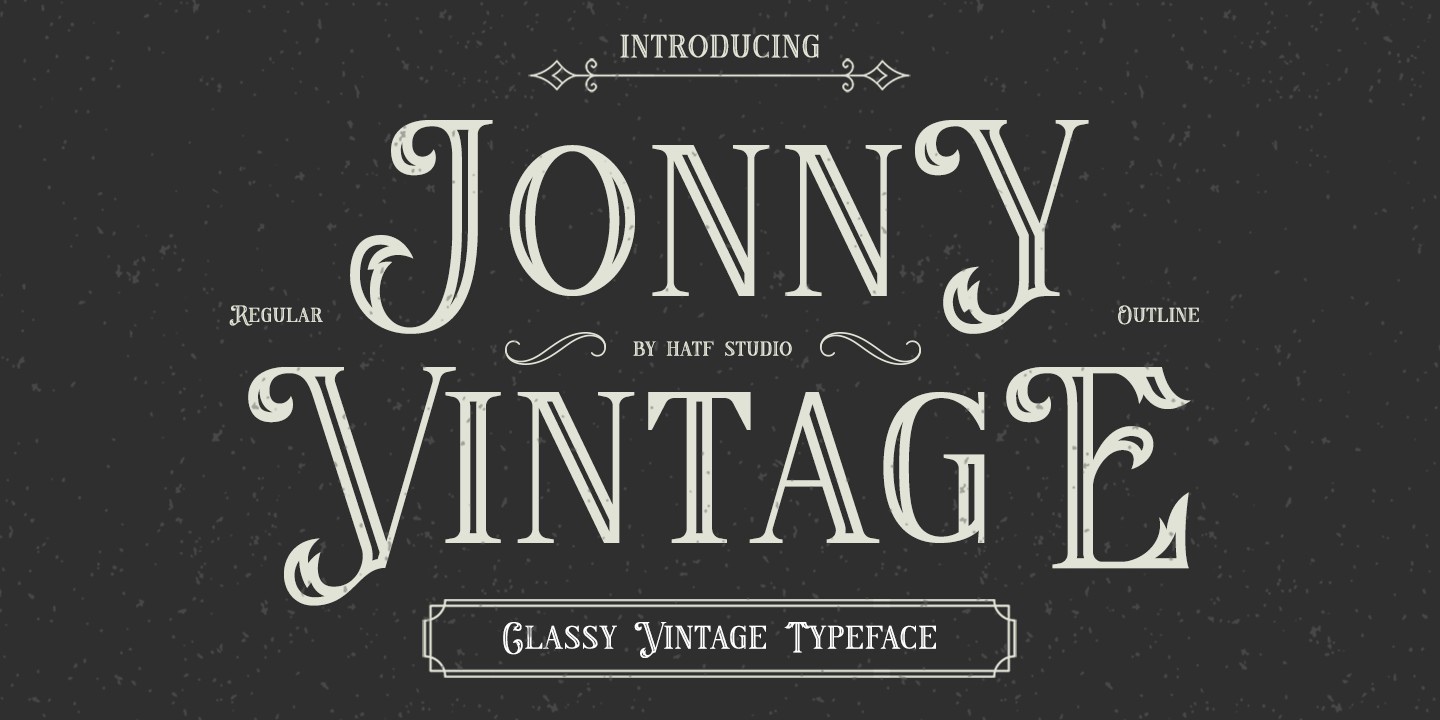 Schriftart Jonny Vintage