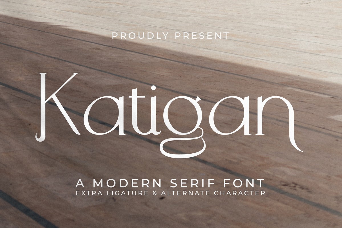 Schriftart Katigan