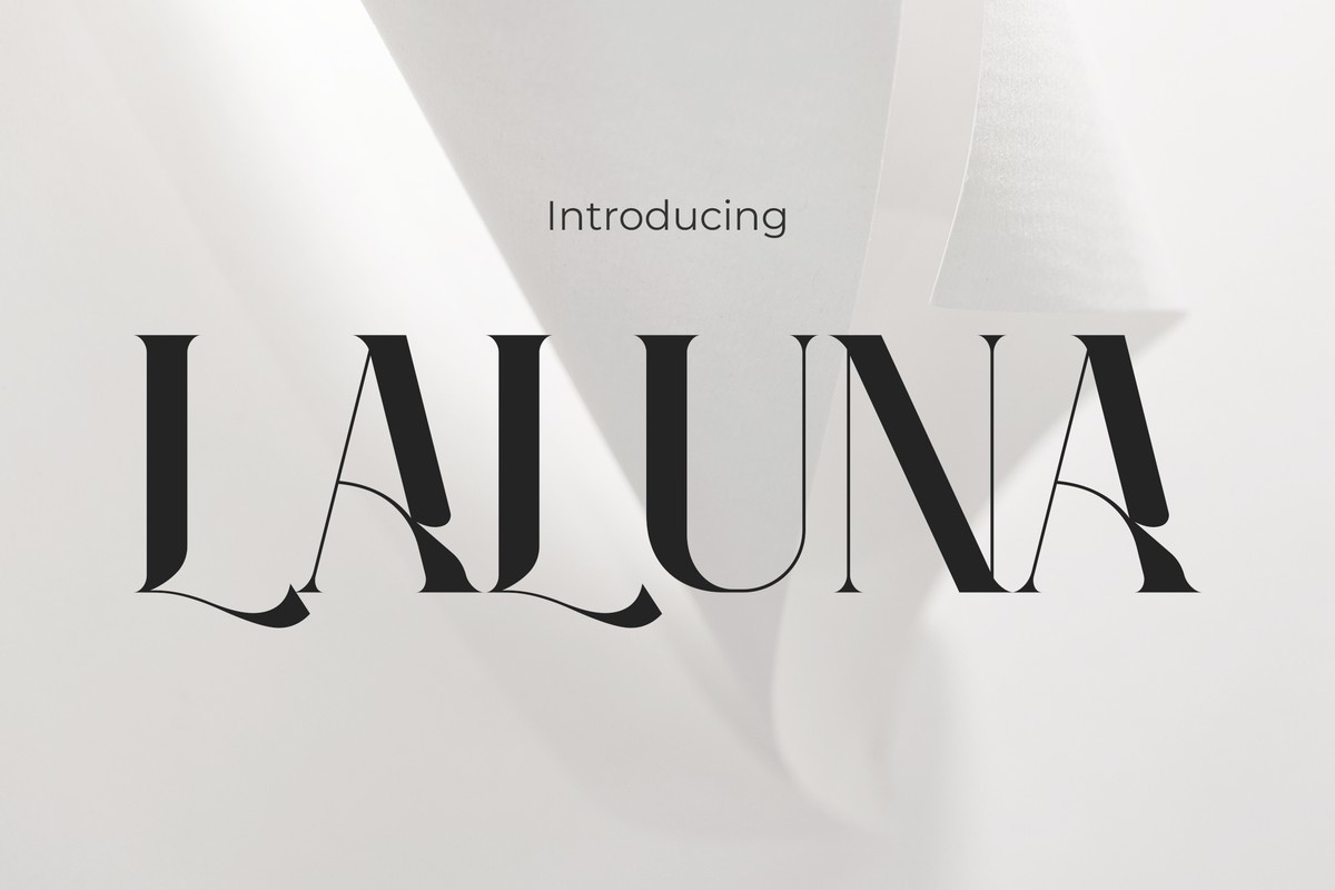 Schriftart Laluna