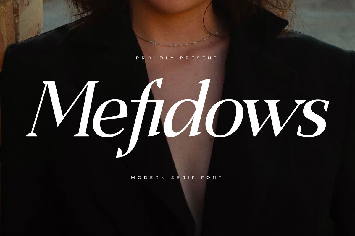 Schriftart Mefidows