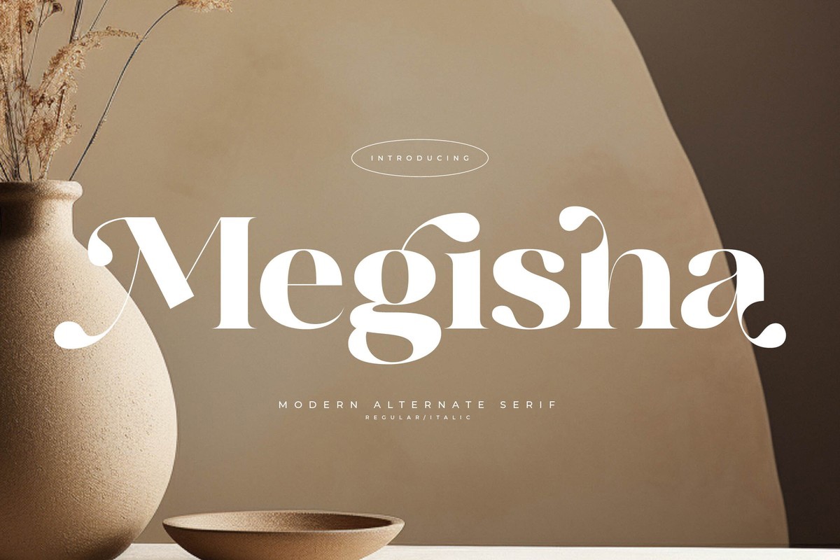 Schriftart Megisha