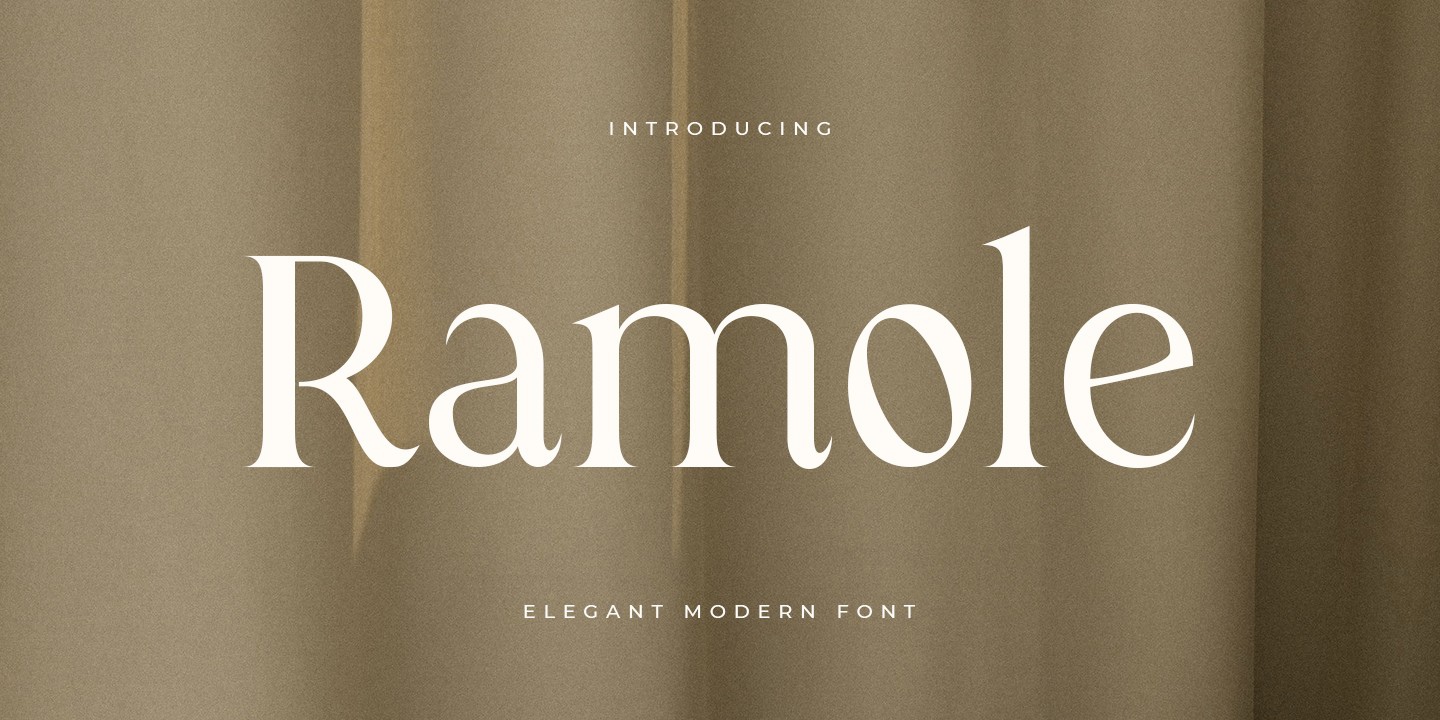 Schriftart Ramole