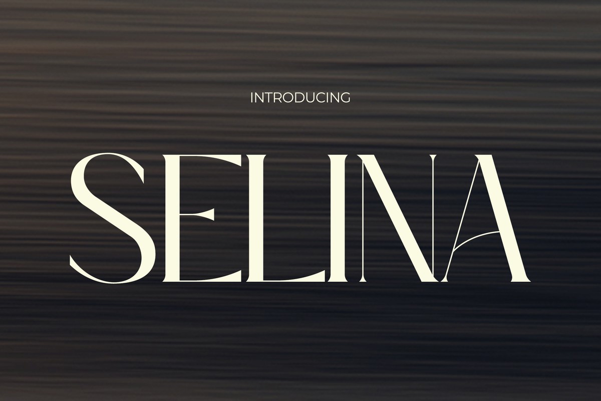 Schriftart Selina