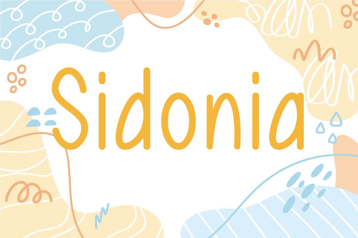 Schriftart Sidonia