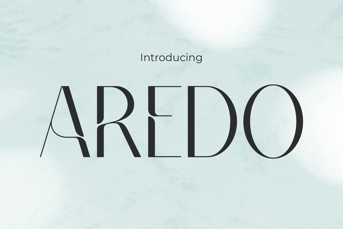 Schriftart Aredo