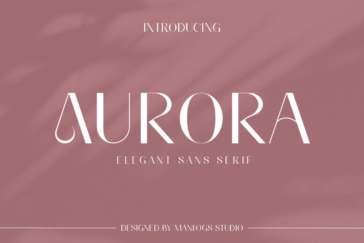 Schriftart Aurora