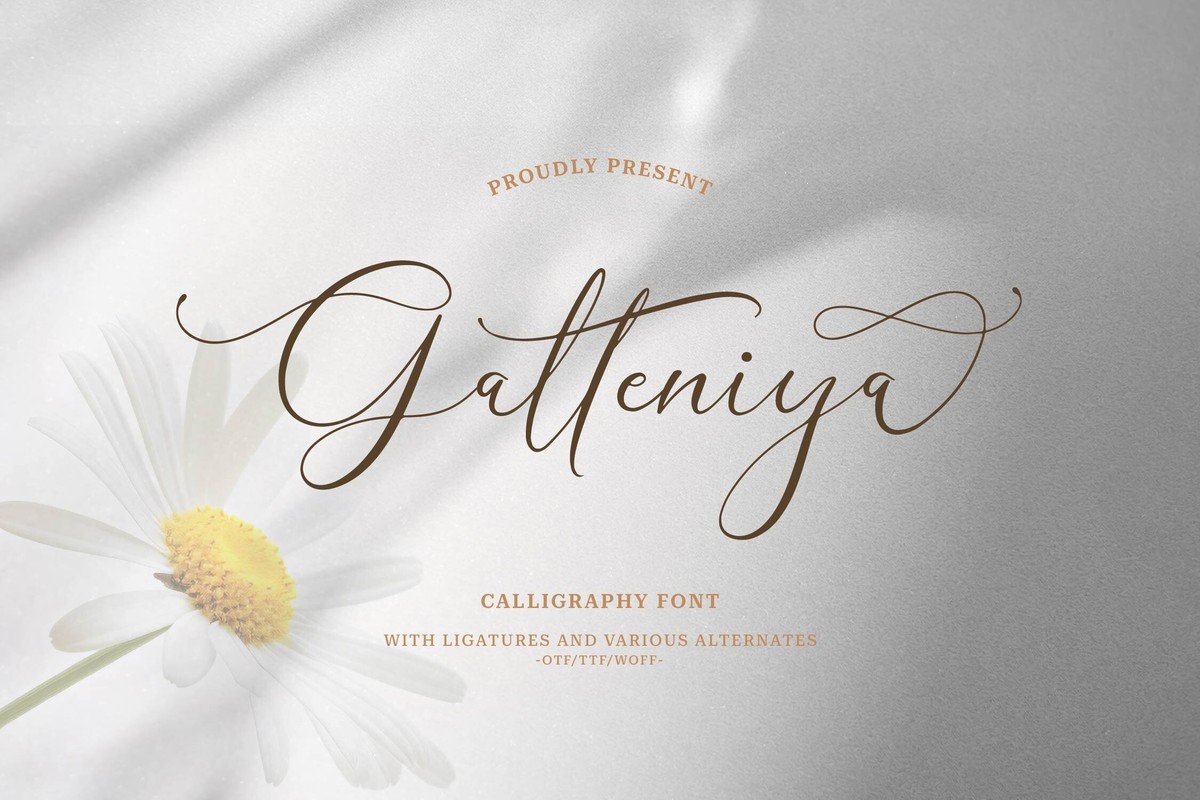 Schriftart Galteniya