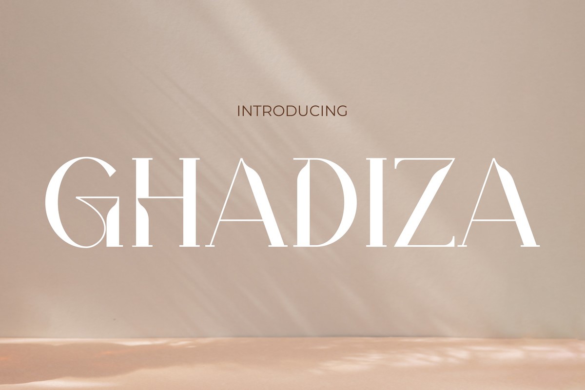 Schriftart Ghadiza