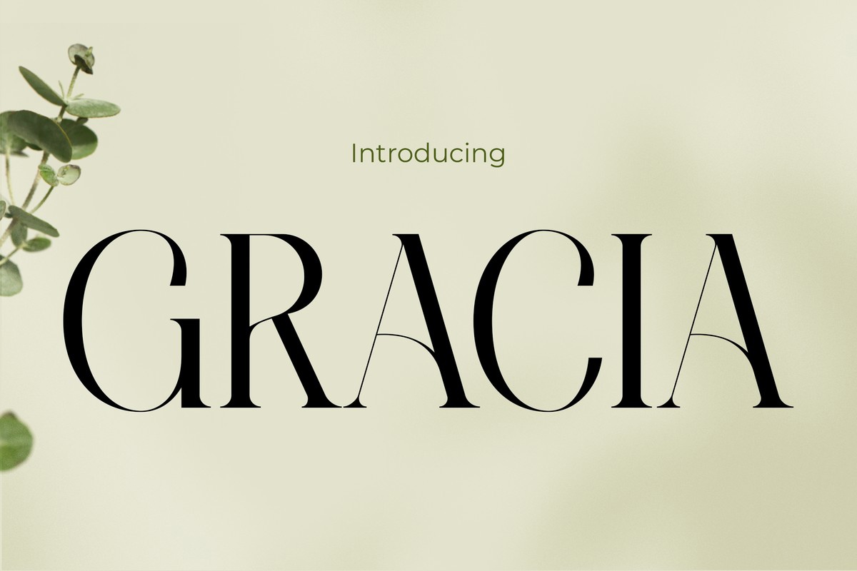 Schriftart Gracia