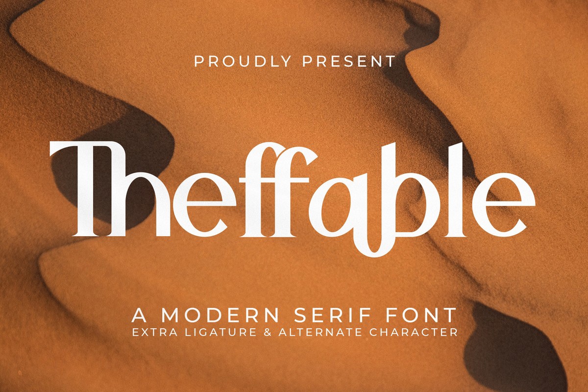 Schriftart Theffable