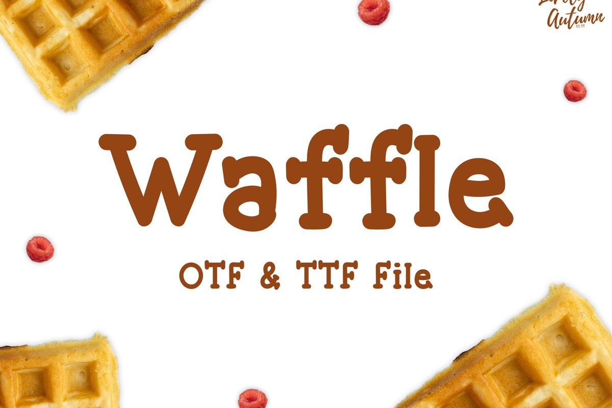 Schriftart Waffle