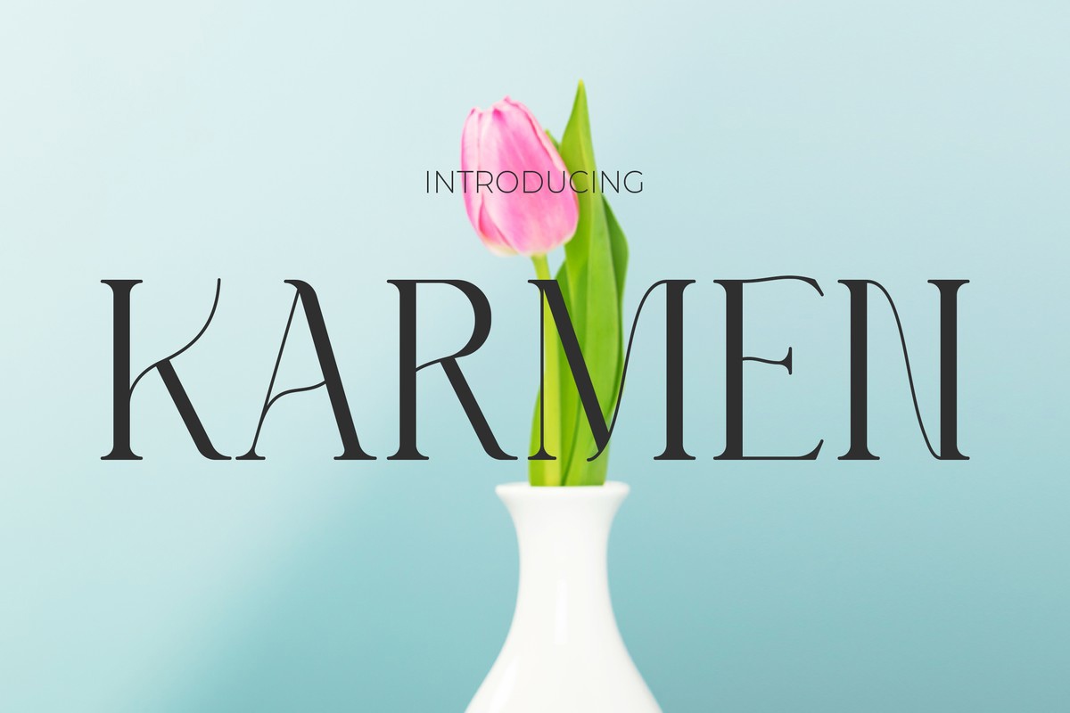 Schriftart Karmen