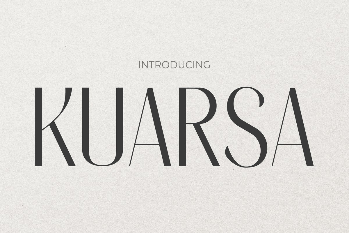 Schriftart Kuarsa