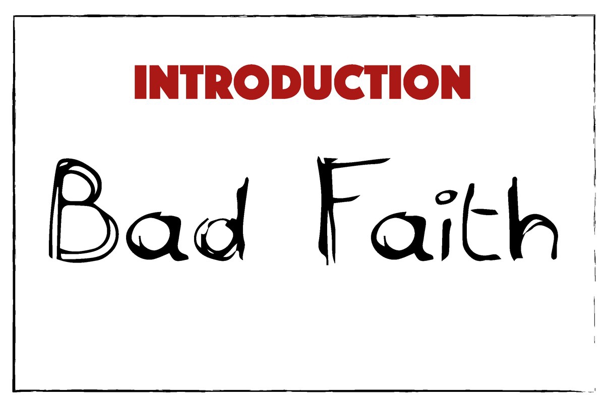 Schriftart Bad Faith