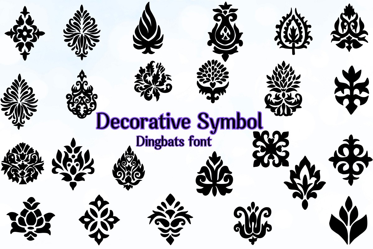 Schriftart Decorative Symbol