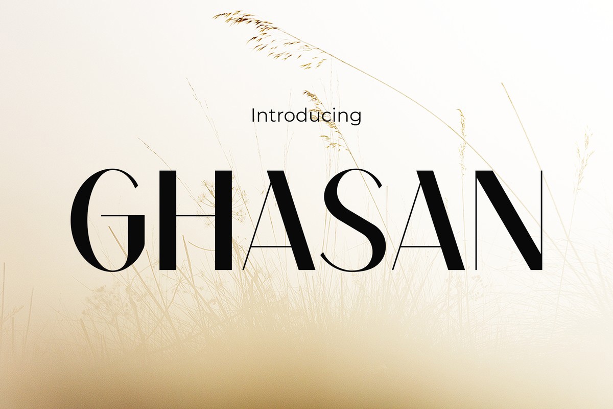 Schriftart Ghasan