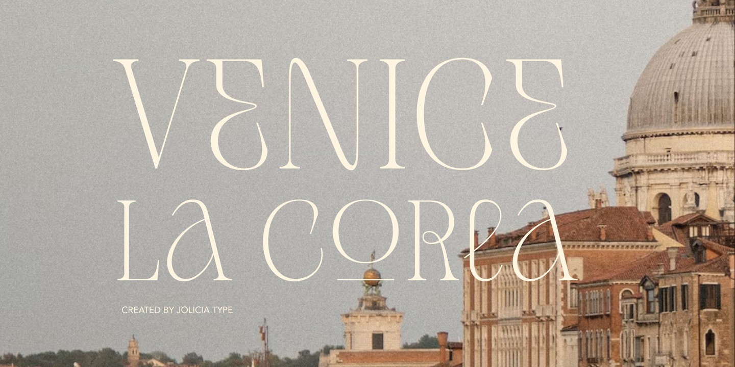 Schriftart Venice La Corla