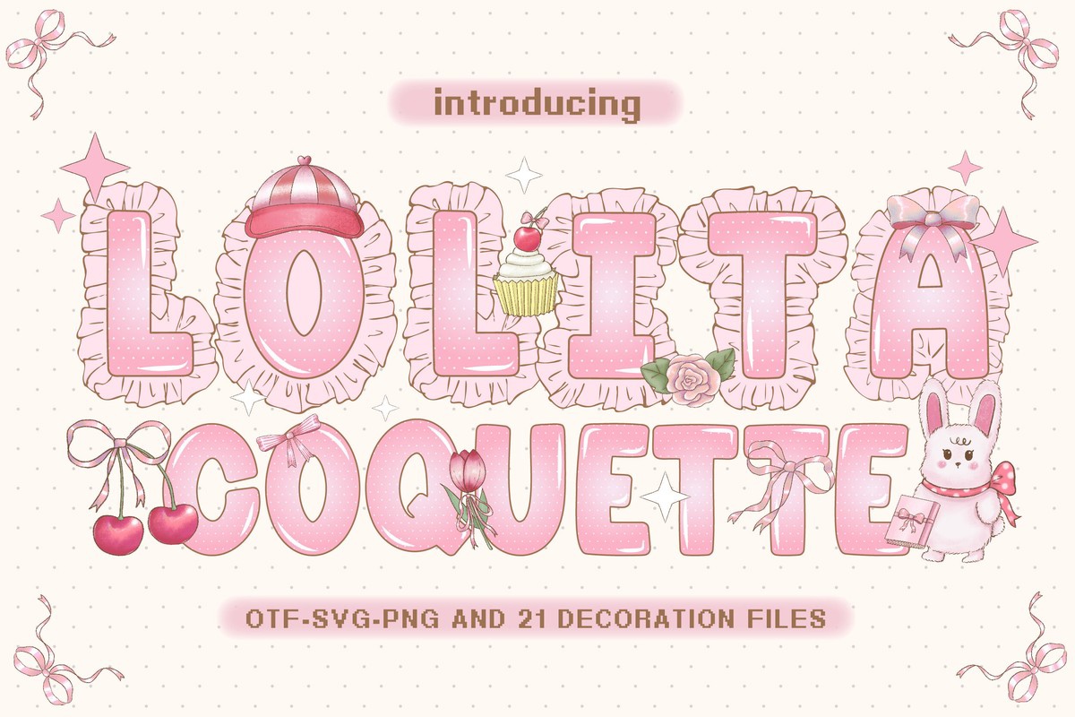 Schriftart Lolita Coquette