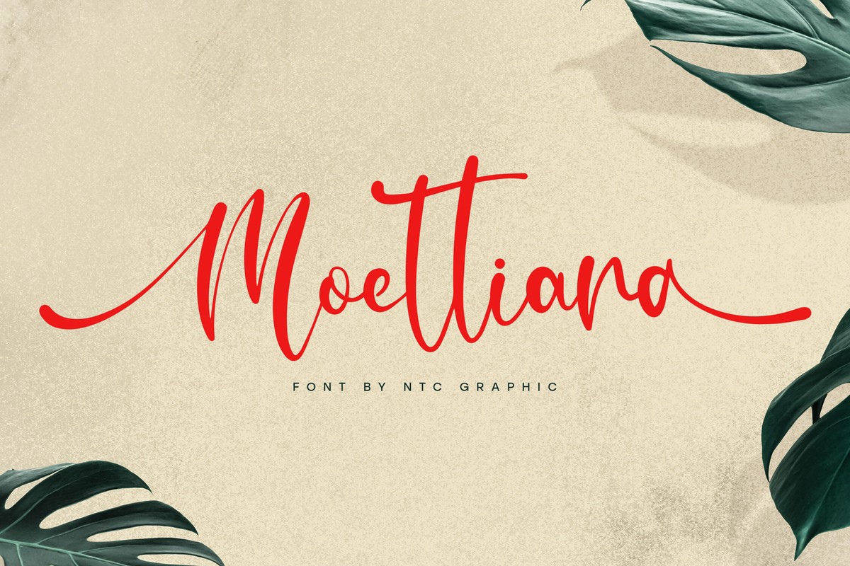 Schriftart Moettiara