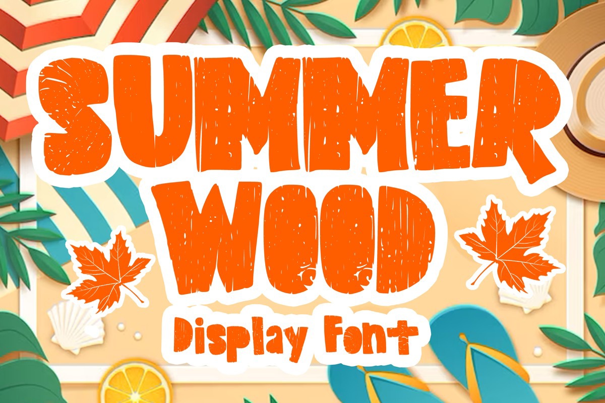 Schriftart Summer Wood